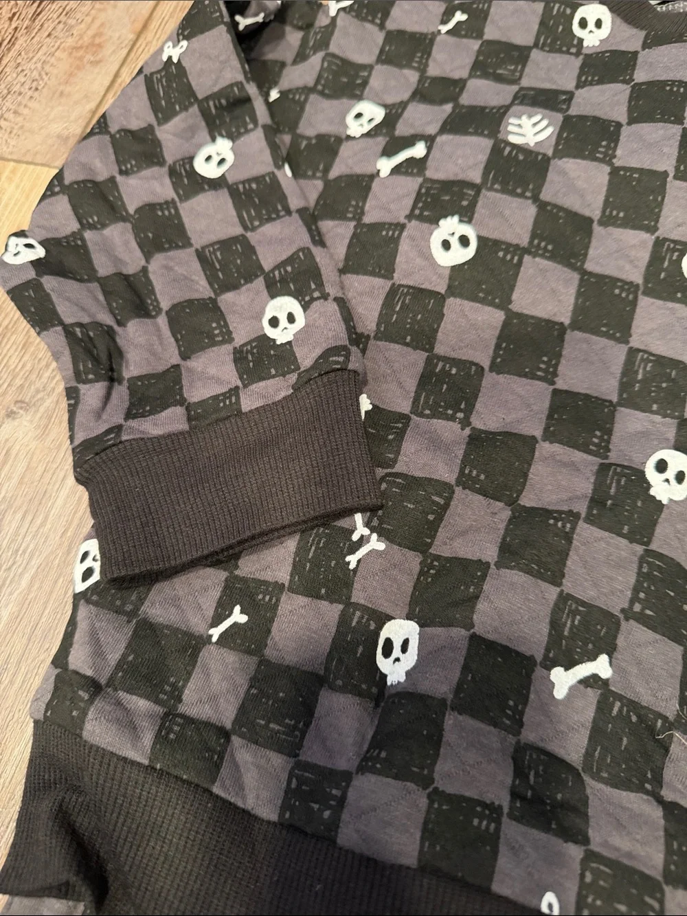 NEW! Lila & Jack Checkered Skull Lounge Set Size 4